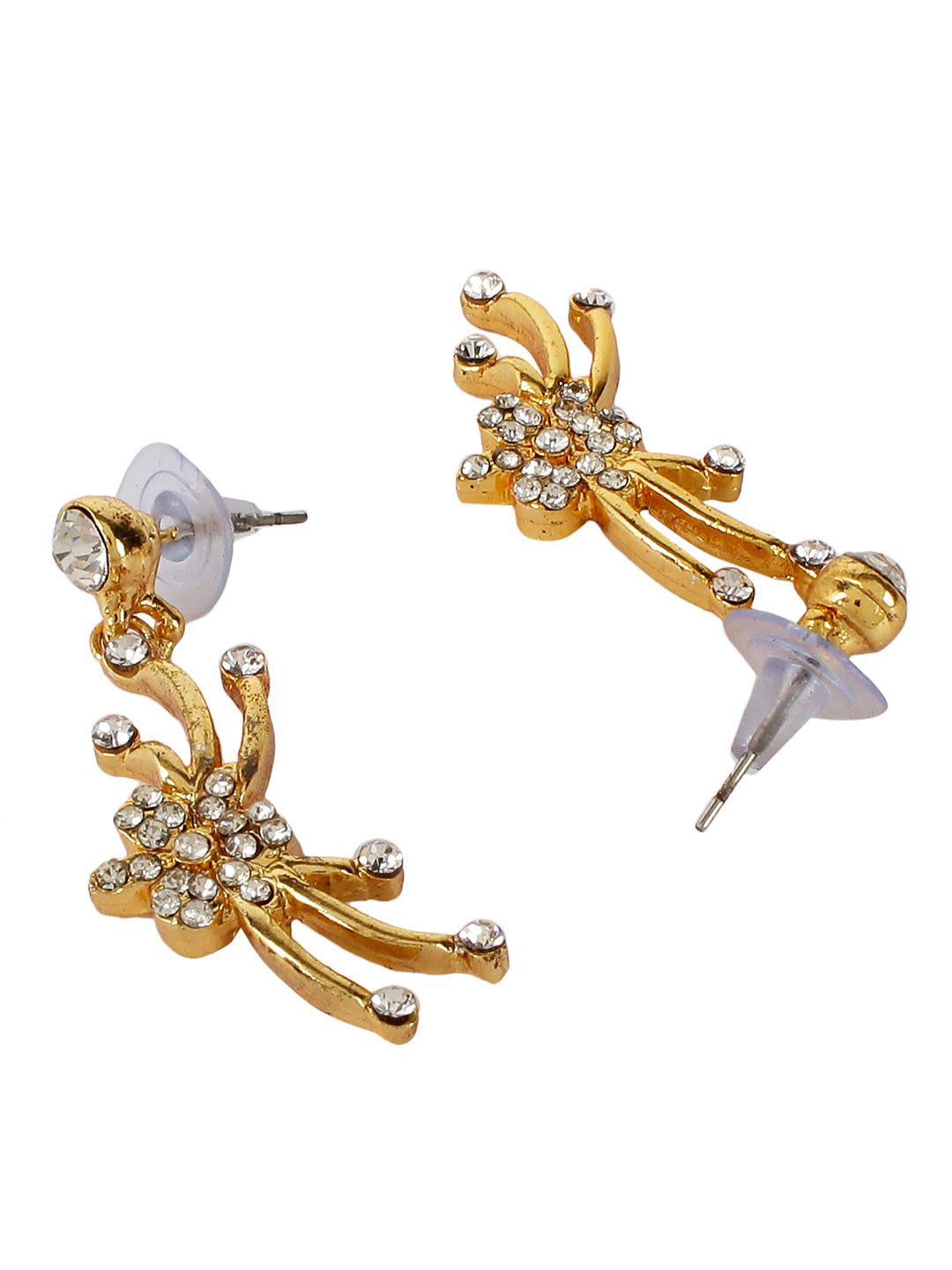 Gold Plated Crystal Necklace for Chic Women & Girls