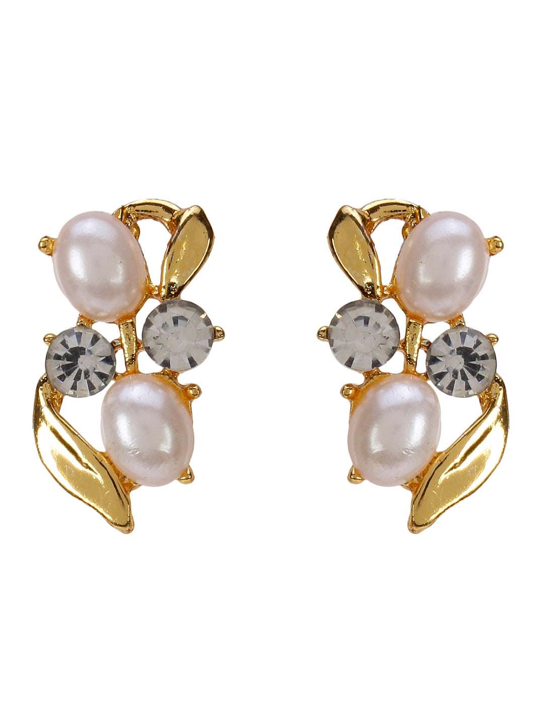 Gold Plated Crystal Necklace for Chic Women & Girls