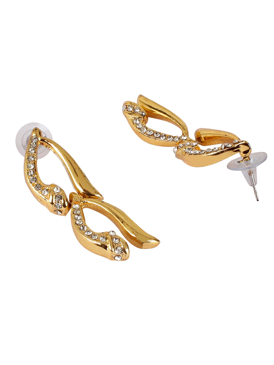 Gold Plated Crystal Necklace for Chic Women & Girls