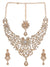 White Crystal Party Wear Necklace Set With Earrings