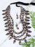 Multi Layer Brown Necklace Set
