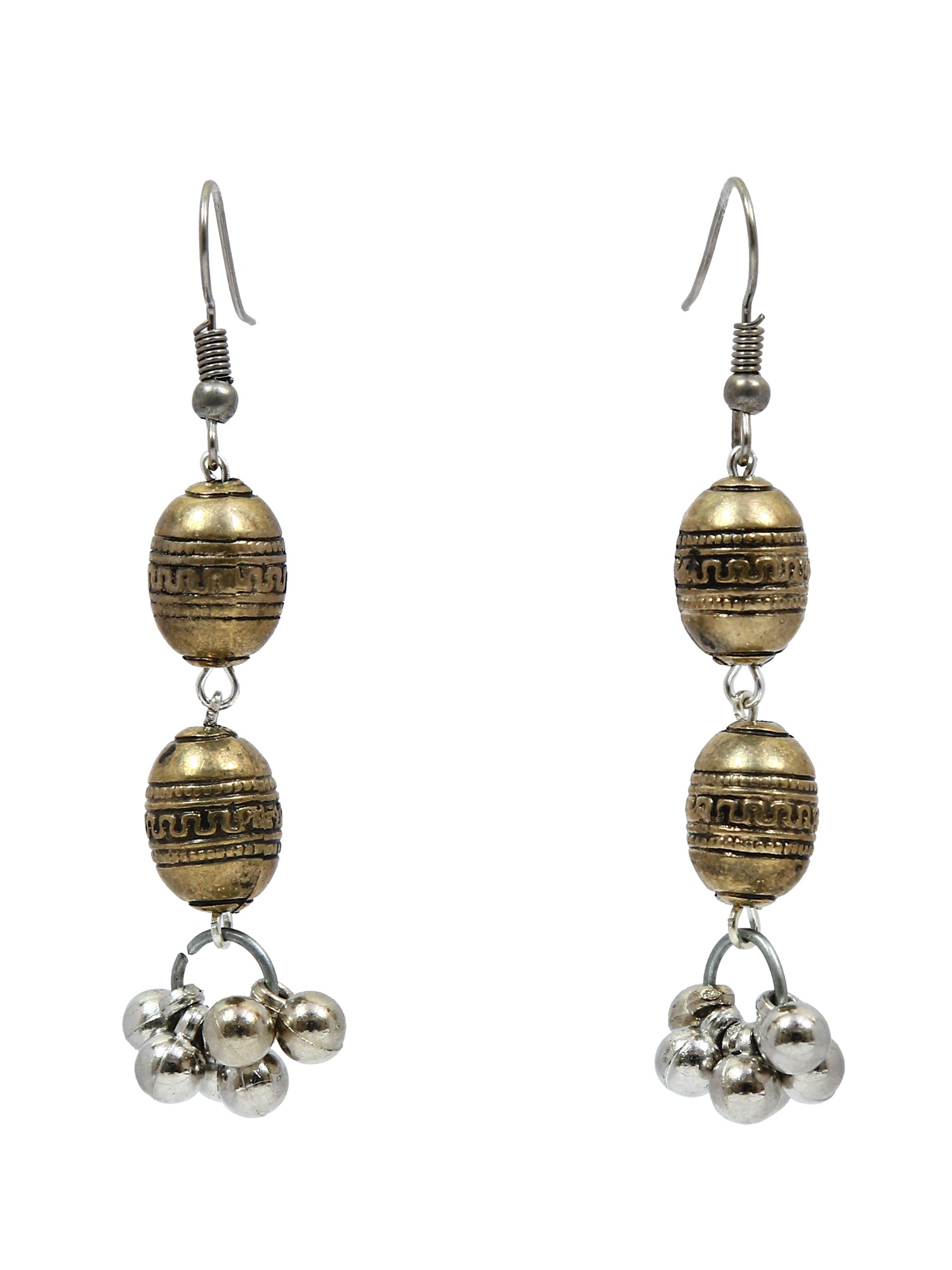 Stunning Oxidised Gold Multi-Layer Necklace Set for Women