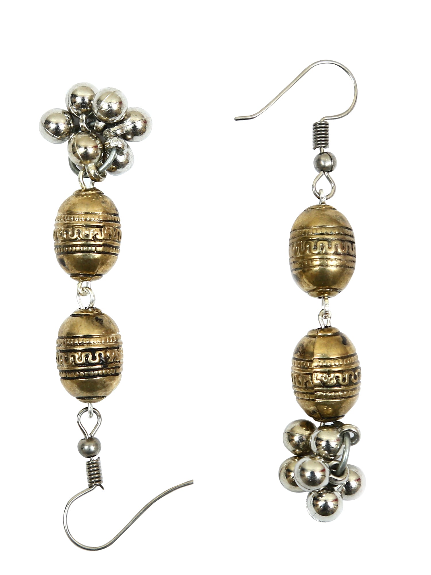 Stunning Oxidised Gold Multi-Layer Necklace Set for Women