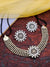 Oxidized German Silver Choker Necklace With Big Stud Earrings CFS0332