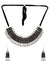 Oxidised  German Silver Trendy Choker Necklace & Earrings Set CFS0371