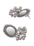 Oxidised Silver Plated Mirror  Work Jewellery Set  CFS0374