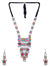Traditional Oxidised German Silver  Afghani Multicolor Layered Jewellery Set CFS0380