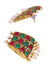 Crunchy Fashion Traditional Gold-Plated Multicolor Choker Jewellery Set CFS0391