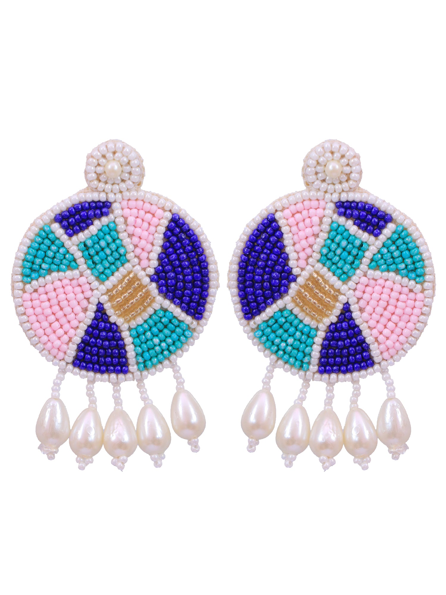 Radiant Fusion: Multicolor Handmade Beaded Choker Jewelry Set for Women