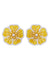 Blossom Jewellery Set- Handmade Yellow Embroidery  Necklace,Earrings and Tikka Jewellery Set