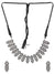 Crunchy Silver Oxidized Ethnic American Diamond Necklace Set