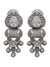 Ada Oxidised Silver Jewellry Set-Tribal Banjara Oxidized Silver AD Studded Choker Necklace Set for Women