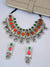 Huma Oxidised Silver Jewellry Set-Tribal Meenakari Work Choker Necklace Set for Women