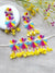 Shagun Multicolored Floral Jewellery Set for Handmade Haldi Mehndi Jewellery Set for Wedding