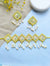 Yellow Handmade Beaded Choker Necklace Set for haldi Mehndi