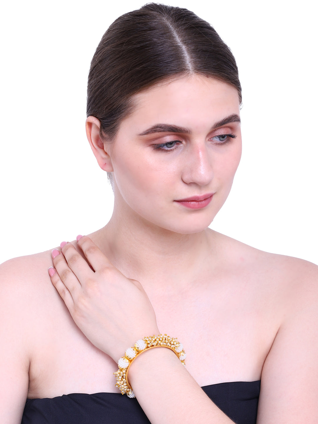 Traditional Pearl and Bead Bangle Ensemble