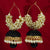 Black Pearl Jhumki Earrings For Women