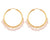 Crunchy Fashion plain Pearl Hoop Earrings for Women