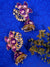 Purple Gold Plated Traditional Jhumki Earrings