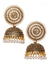 Oxidised Gold Plated Jhumki Earrings