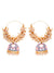 Gold  Plated  White  Pearls Jhumki  Earrings