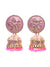 Traditional Gold Plated Pink Pearls Jhumka Jhumki Earrings