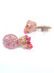 Traditional Gold Plated Pink Pearls Jhumka Jhumki Earrings