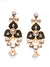Gold Plated Kundan Studded <eenakari Drop & Dangle Earrings