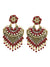 Gold Plated Heart Yellow Kundan Drop & Dangler Earrings Gifts For Women Girls
