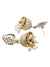 Indian Traditional Gold White Jhumka Earrings RAE0583