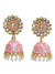 Traditional Floral Meenakari Jhumka Earrings for Women