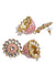 Traditional Floral Meenakari Jhumka Earrings for Women
