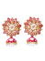 Traditional Gold Plated Meenakari Jhumki Earrings for Women