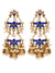 Meesha Danglers- Antique Gold Plated Dangling Jhumki Earrings for Women