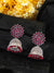 Nisha Oxidised Jhumkas - Oxidised Silver Floral Jhumki Earrings for Women
