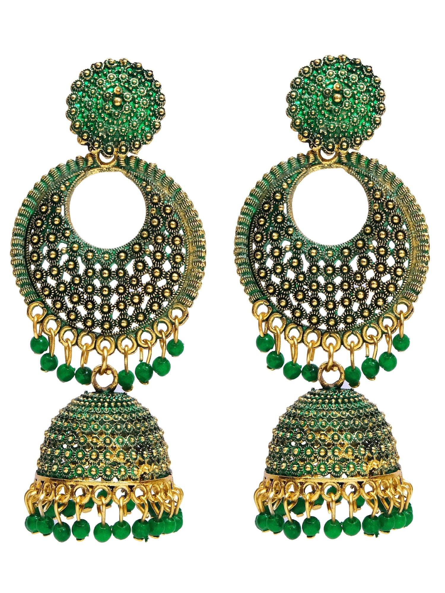 Gold Plated Jhumka Earrings for Women & Girls