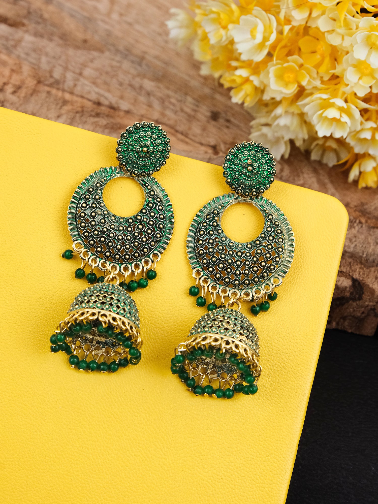 Gold Plated Jhumka Earrings for Women & Girls
