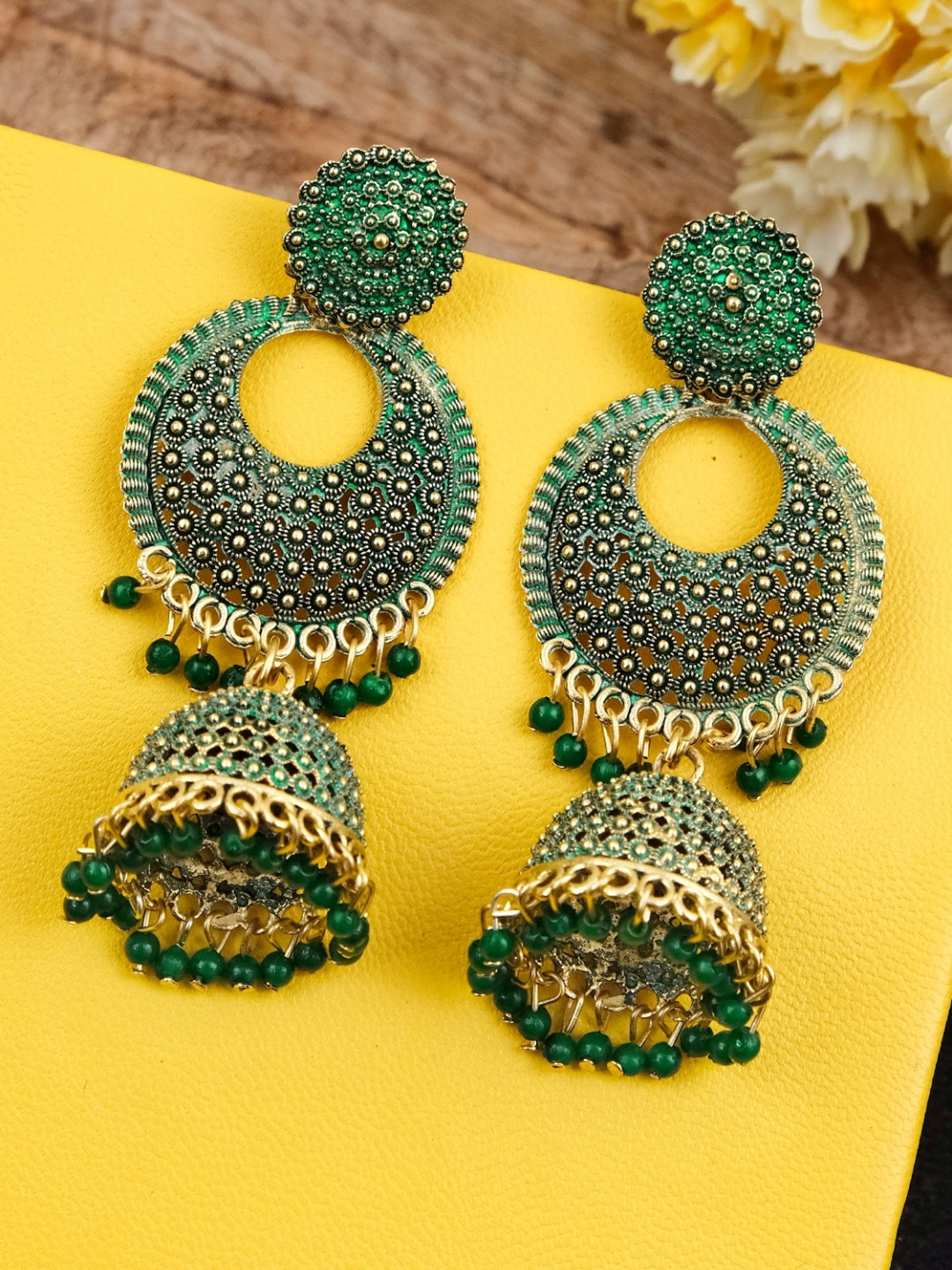 Gold Plated Jhumka Earrings for Women & Girls