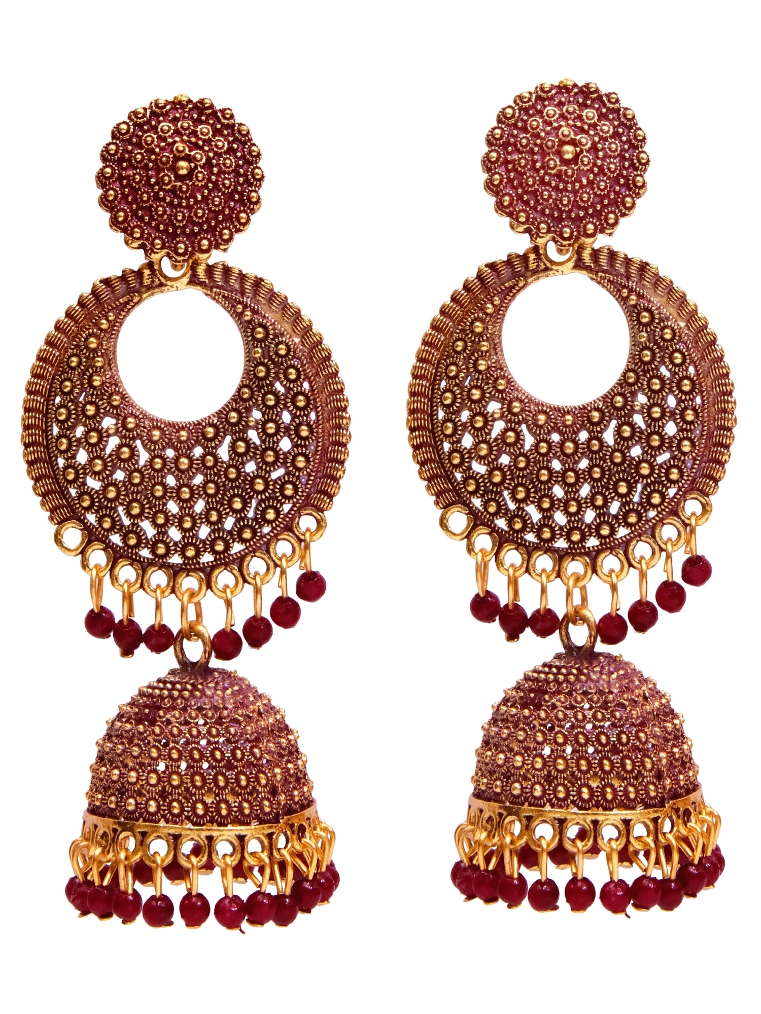 Gold Plated Jhumka Earrings for Women & Girls