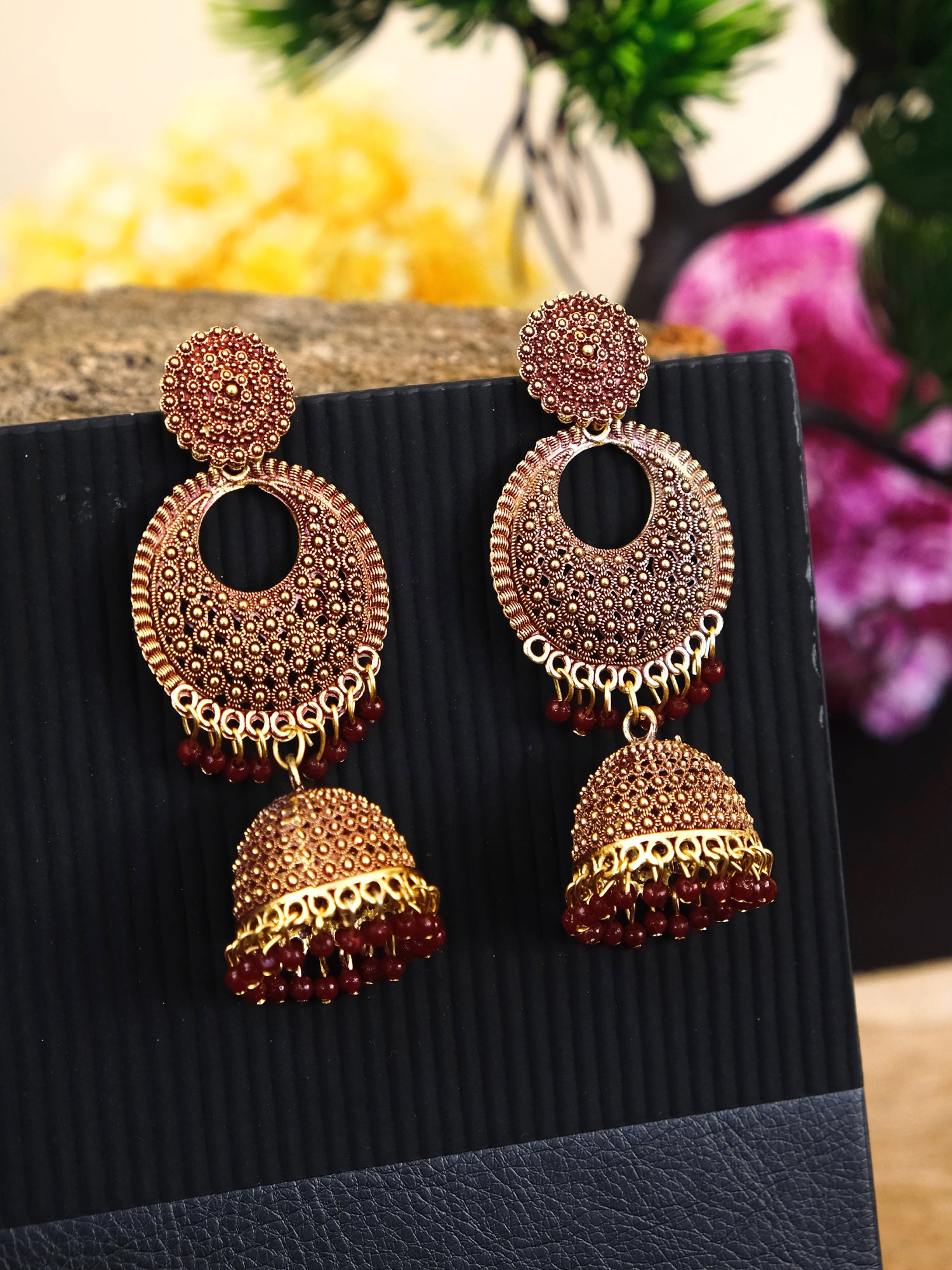 Gold Plated Jhumka Earrings for Women & Girls