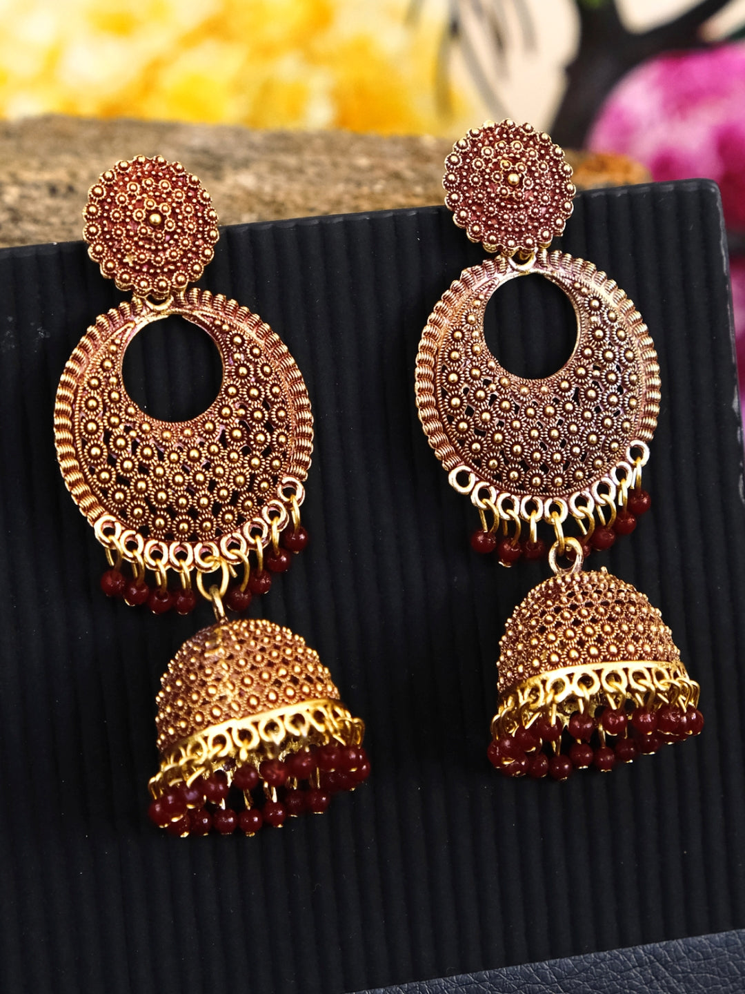 Gold Plated Jhumka Earrings for Women & Girls
