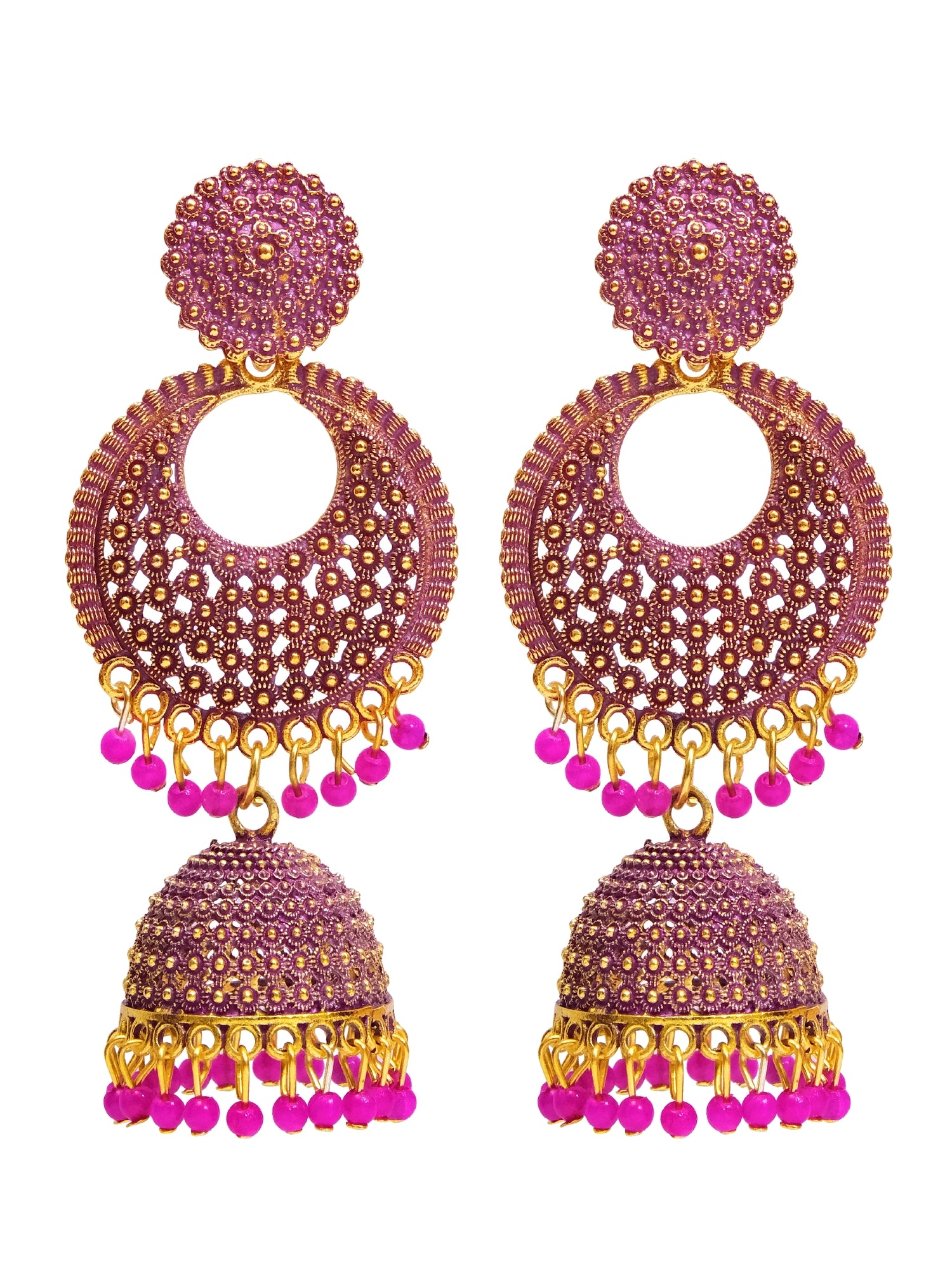 Gold Plated Jhumka Earrings for Women & Girls