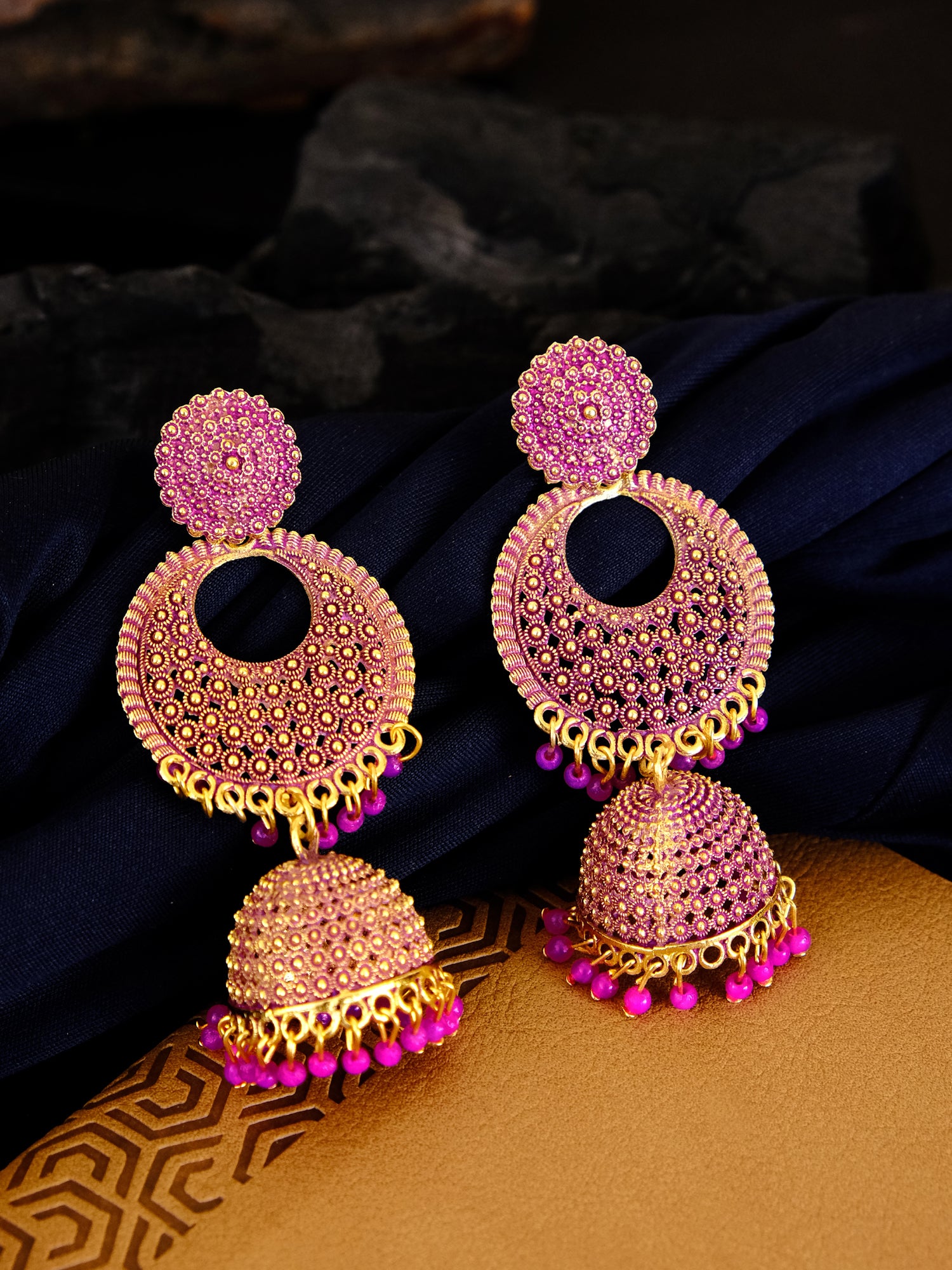 Gold Plated Jhumka Earrings for Women & Girls