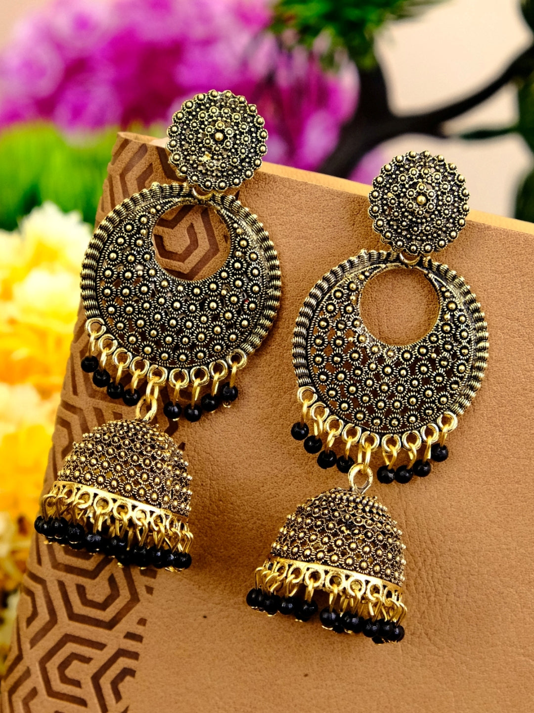 Gold Plated Jhumka Earrings for Women & Girls