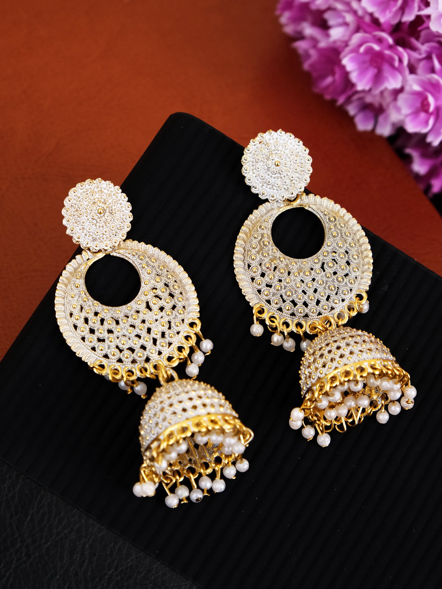 Gold Plated Jhumka Earrings for Women & Girls