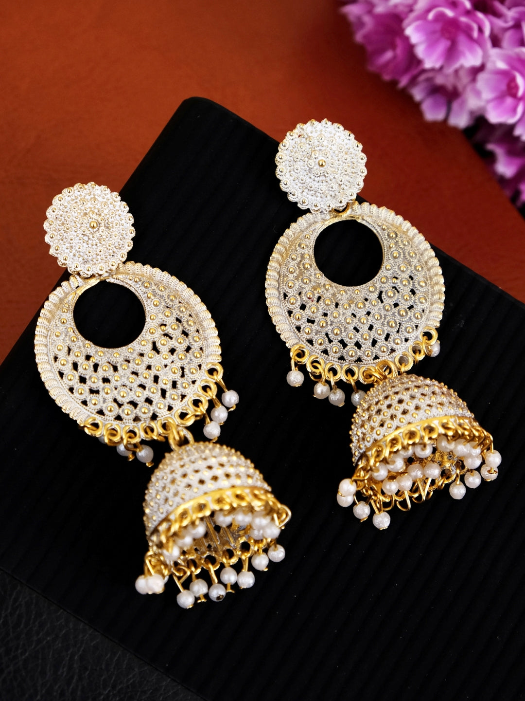 Gold Plated Jhumka Earrings for Women & Girls