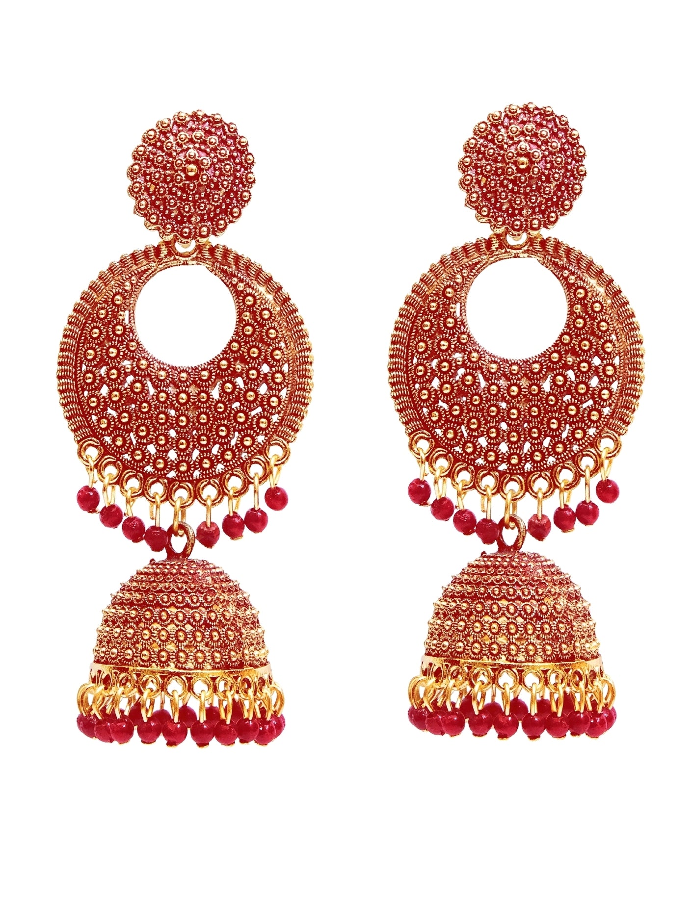 Gold Plated Jhumka Earrings for Women & Girls