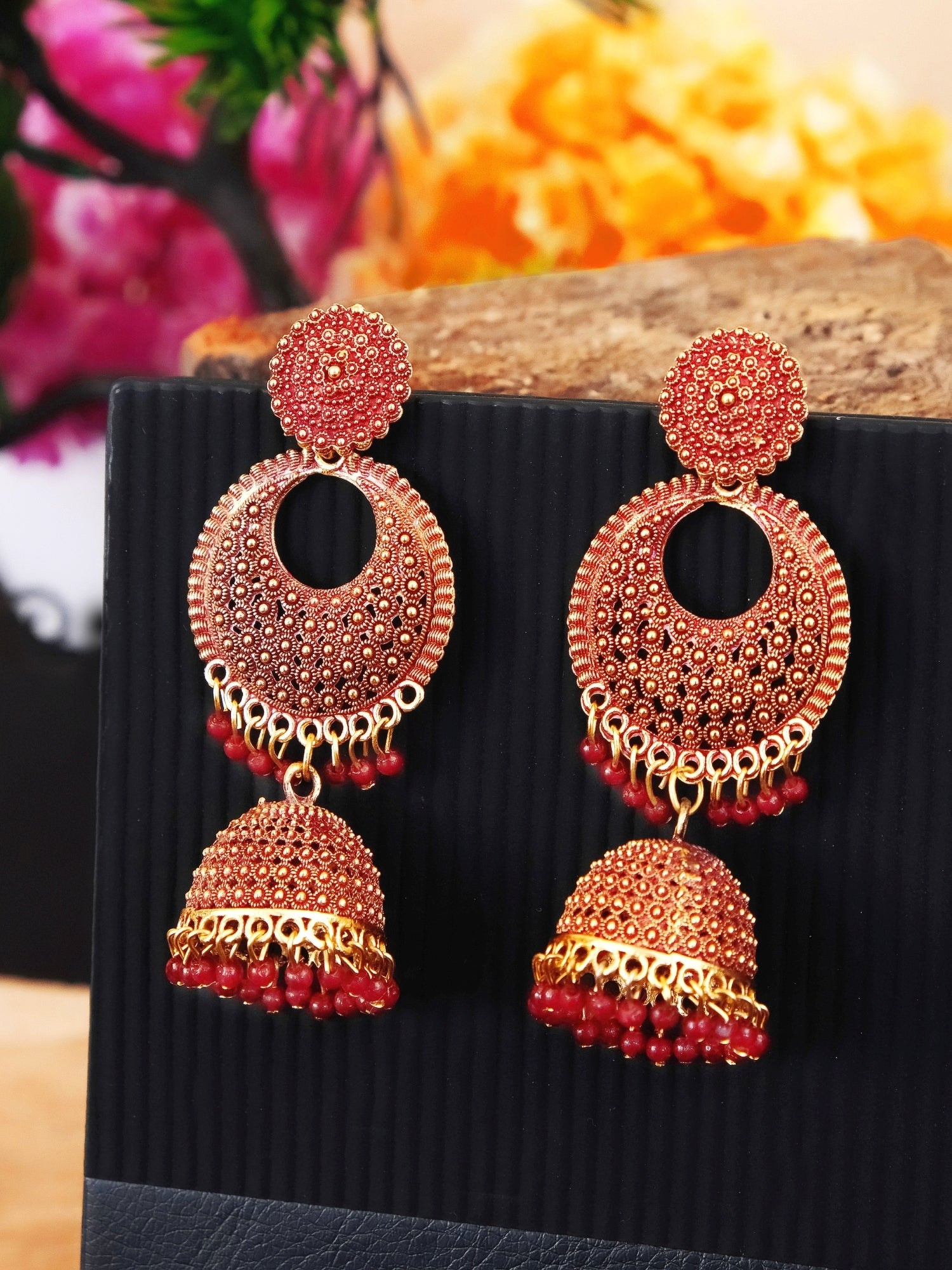 Gold Plated Jhumka Earrings for Women & Girls