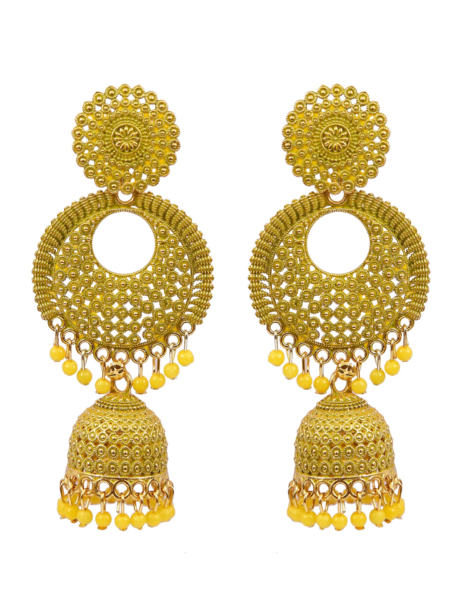 Gold Plated Jhumka Earrings for Women & Girls