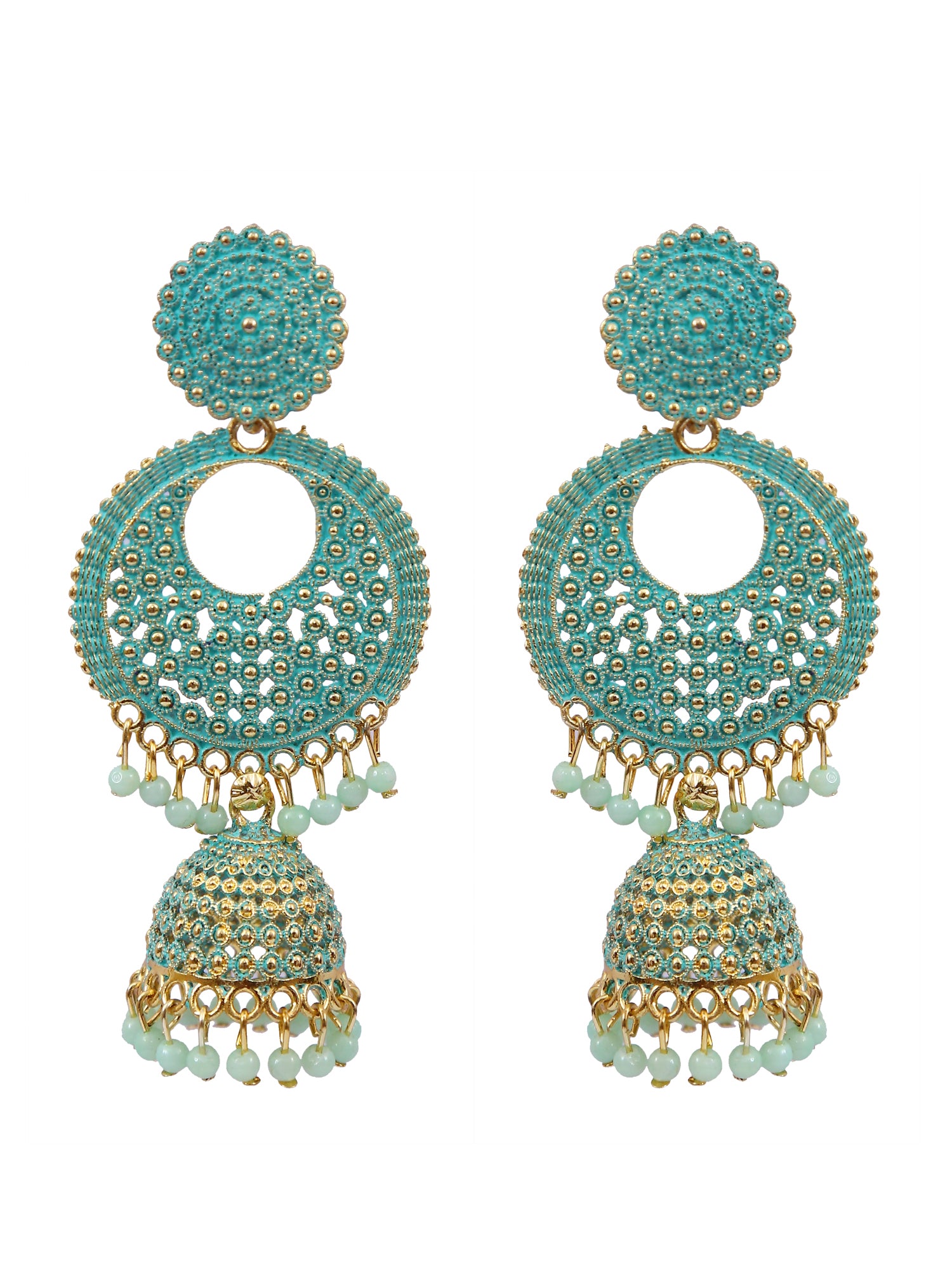 Gold Plated Jhumka Earrings for Women & Girls